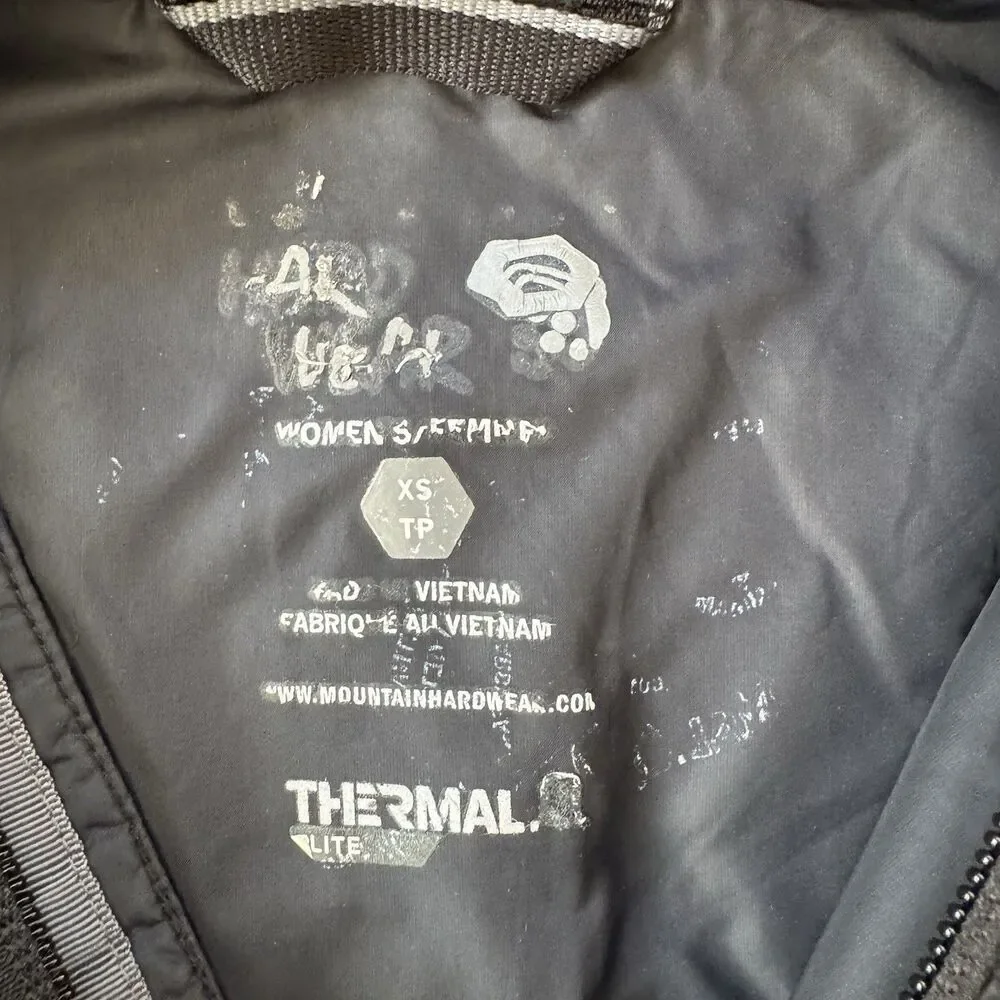 Mountain Hardwear Jacket Womens XS Black Thermal Q Elite Quilted Puffer Full Zip - Picture 3 of 9